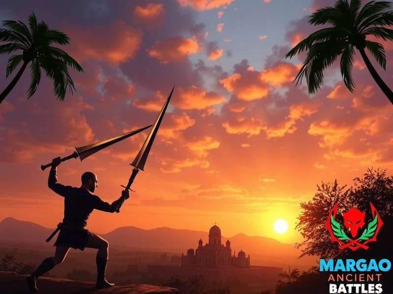 Margao Ancient Battle In-Game Battle Screen Showing Troop Formations Margao Ancient Battle Screen